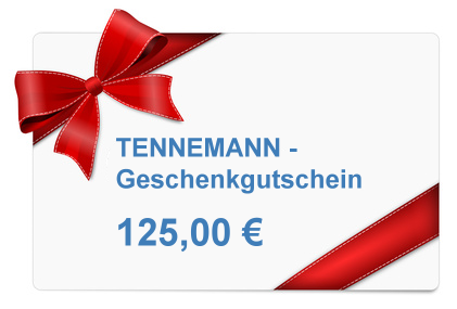 TENNEMANN - Geschenkgutschein  125,00