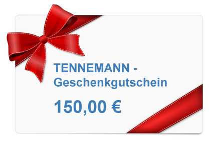 TENNEMANN - Geschenkgutschein  150,00